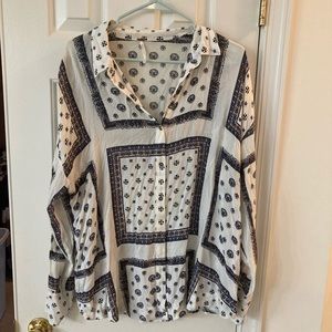 Free People Button Up Shirt